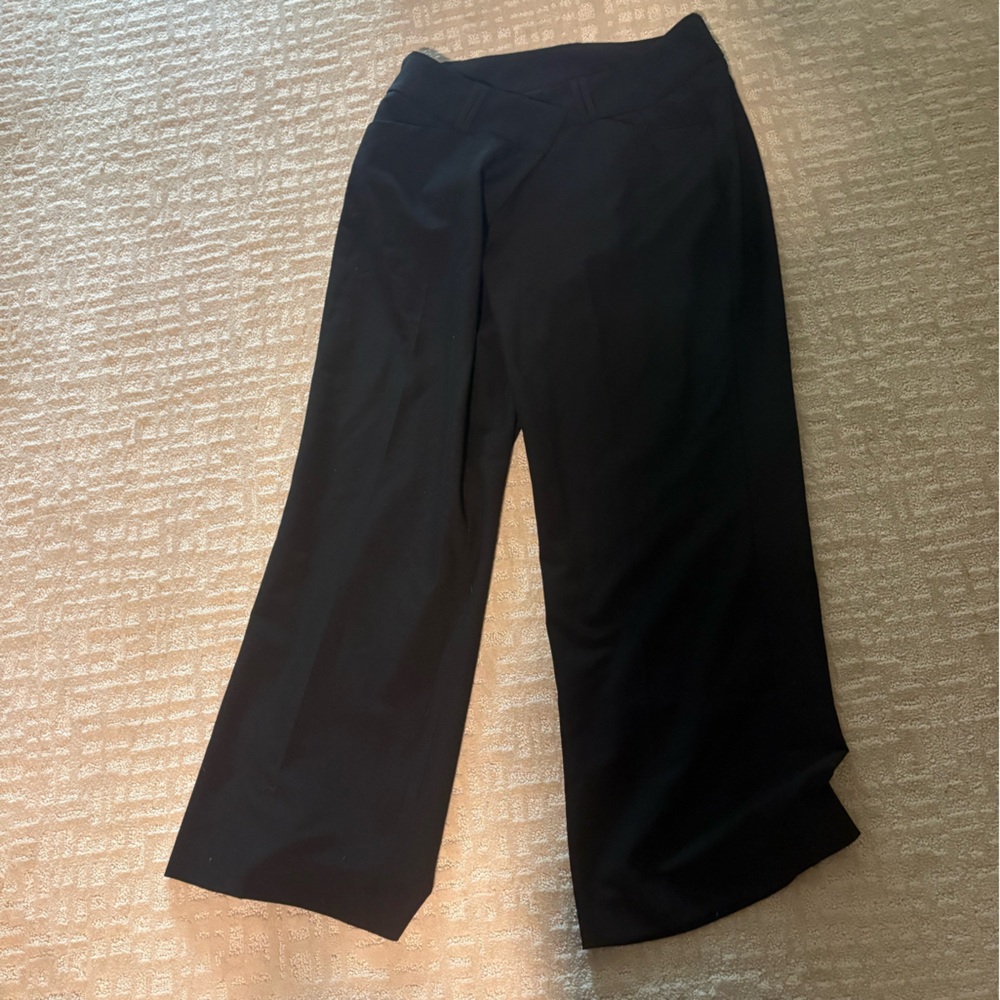 Alfani Black Wide-Leg Trousers